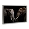 Stupell Industries Pachyderm Elephant Pair Floating Frame, design by Decent Exposures